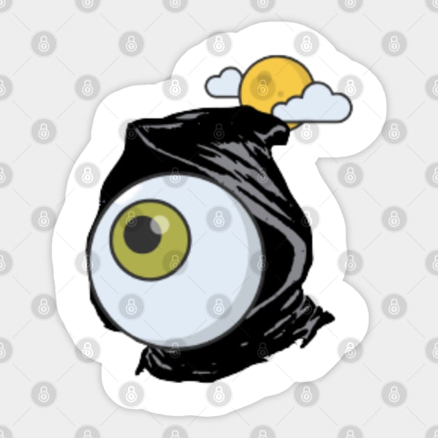 the one eye dude Sticker by dadesignerhimself